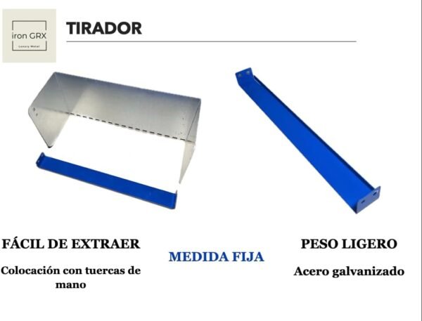 Llana dentada Caja - Deslizador de mortero Cajon Plana Peine fija paleta para Colocación de Baldosas azulejos losas Espátula Dentada con Mango tirador acero galvanizado (40 CM) - Imagen 5