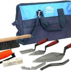 Juego de herramientas de Marshalltown para albañiles con bolsa de herramientas de nylon azul