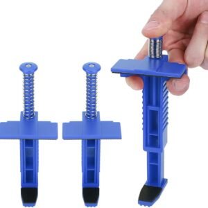 ZPSHYD Herramienta de Albañilería Fixer,2pcs Tiracables de Albañilería para la Albañilería y Alicatado Construcción de Edificios(Azul)