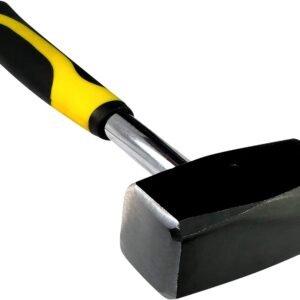 AERZETIX - Maza/Maceta/Martillo Cuadrado Clásico - 1000g x 282mm - Cabeza de Acero - Mango Metálico - para Tallador/Escultor/Albañil de Piedra - Cantera/Cincel/Hormigón/Roca/Granito/Mármol - C46145