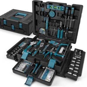 Sundpey Caja de Herramientas 379 Piezas - Juego de Herramientas con Cajón Portátil Completo para Reparaciones Domésticas y Automotrices Kit Herramientas para Manitas DYIers y Propietarios de Hogares