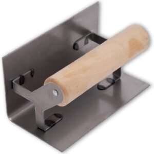 Marshalltown Llana de Esquina Interior Radio Cuadrado, de Acero, para yeseros y revocadores Dimensiones: 127x64 mm, Plata
