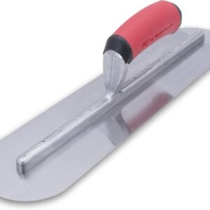 Fratasadora Marshalltown totalmente redondeada con mango de acero de agarre suave, herramienta para yeseros, dimensiones de la fratasadora: 406x102 mm (FTFR374R)