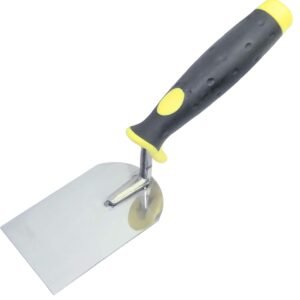 AERZETIX - Paleta de Estucador/Estuco 60x100mm - Herramienta para Yesero/Albañil - Mango bimaterial - Obras/Albañilería/Yeso/Mampostería/Baldos/Mortero - Acero - C45995